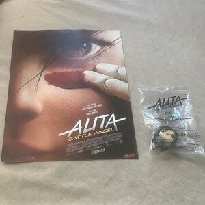Alita Battle Angel Movie Poster & Funko Keychain 2019 based Anime. Made Vietnam